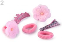 Textillux.sk - produkt Ozdoby do vlasov sada - 2 ružová najsv.
