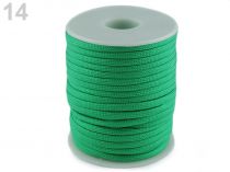 Textillux.sk - produkt Padáková / odevná šnúra Ø4 mm - 14 (19) zelená irská