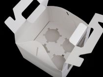 Textillux.sk - produkt Papierová krabica 15,5x15,5 cm s priehľadom