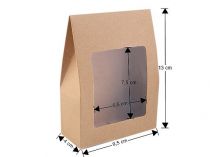 Textillux.sk - produkt Papierová krabice s priehladom 9,5x13 cm