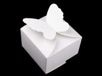 Textillux.sk - produkt Papierová krabička s motýľom 7x10,5x10,5 cm svadobná