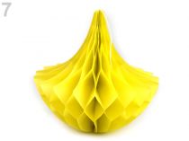 Textillux.sk - produkt Papierová závesná dekorácia Ø20 cm - 7 bielo žltá