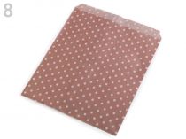 Textillux.sk - produkt Papierový sáčok 15x19 cm s bodkami - 8 hnedá sv.