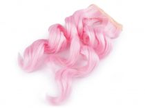 Textillux.sk - produkt Parochňa / vlasy pre bábiky 25 cm vlnité - 4 ružová str.
