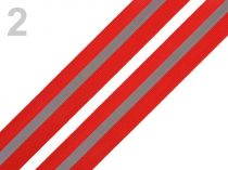 Textillux.sk - produkt Páska reflexná šírka 30mm na tkanine - 2 červená