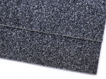 Textillux.sk - produkt Penová guma Moosgummi s glitrami 20x30 cm - 10 šedá kalná
