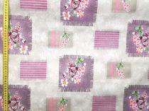 Textillux.sk - produkt Okrúhle PVC obrusy do interiéru a záhrady priemer 140 cm - 1 fialová ruža