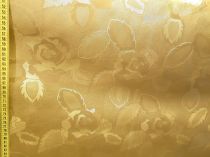 Textillux.sk - produkt Okrúhle PVC obrusy do interiéru a záhrady priemer 140 cm - 8 tmavo-zlatý kvet