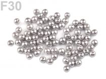 Textillux.sk - produkt Plastové koráliky Glance Ø5 mm - F30 šedá perlovo