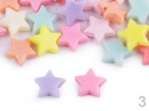 Textillux.sk - produkt Plastové koráliky hviezda, srdce, kvet 20 g - 3 (15x15 mm) mix  hviezda