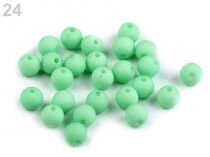 Textillux.sk - produkt Plastové koráliky matné Ø8 mm - 24 (73D) zelená pastel sv