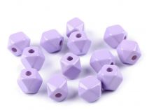 Textillux.sk - produkt Plastové korálky kocka / diamant 12x12 mm - 3 fialová lila