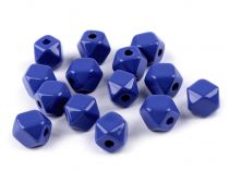 Textillux.sk - produkt Plastové korálky kocka / diamant 12x12 mm - 5 modrá