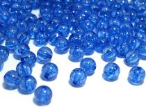 Textillux.sk - produkt Plastové korálky kraklované Ø8 mm - 2 (13) modrá královská