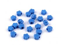 Textillux.sk - produkt Plastové korálky kvet Ø9 mm - 7 modrá