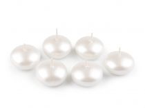 Textillux.sk - produkt Plávajúce sviečky Ø4,5 cm - 5 krémová najsvetl perleť
