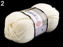 Textillux.sk - produkt Pletacia priadza 100 g Merino hrčky - 2 (502) krémová svetlá