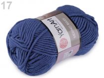 Textillux.sk - produkt Pletacia priadza 100 g Merino hrčky - 17 (551) modrá