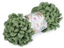 Textillux.sk - produkt Pletacia priadza Alize Puffy 100 g - 20 (485) zelená stepná