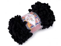 Textillux.sk - produkt Pletacia priadza Alize Puffy Fine 100 g - 8 (60) čierna