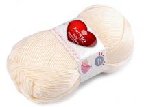 Textillux.sk - produkt Pletacia priadza Baby Love a Care 100 g - 21 (025)  krémová svetlá