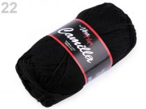 Textillux.sk - produkt Pletacia priadza Camilla 50 g - 22 (8001) čierna