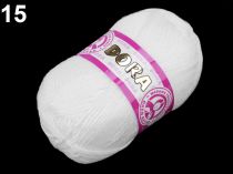 Textillux.sk - produkt Pletacia priadza Dora 100 g - 15 (100) biela