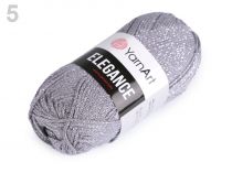 Textillux.sk - produkt Pletacia priadza Elegance lurex 50 g - 5 (102) šedá strieborná