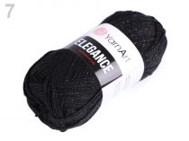 Textillux.sk - produkt Pletacia priadza Elegance lurex 50 g - 7 (104) čierna