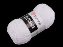 Textillux.sk - produkt Pletacia priadza Elegance lurex 50 g - 9 (117) biela AB