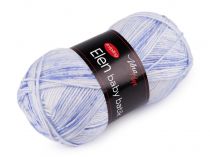 Textillux.sk - produkt Pletacia priadza Elen baby batik 100 g - 6 (5114) modrá svetlá