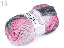 Textillux.sk - produkt Pletacia priadza Flora lurex 100 g - 15 (21) ružová str. šedá