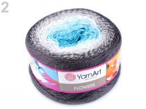 Textillux.sk - produkt Pletacia priadza Flowers 250 g YarnArt - 2 (251) modrá azurová