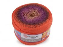 Textillux.sk - produkt Pletacia priadza Flowers 250 g YarnArt - 18 (295) oranžová  