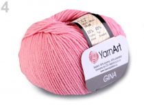 Textillux.sk - produkt Pletacia priadza Gina 50 g YarnArt - 4 (36) ružová sv.