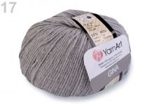 Textillux.sk - produkt Pletacia priadza Gina 50 g YarnArt - 17 (46) šedá holubia