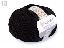 Textillux.sk - produkt Pletacia priadza Gina 50 g YarnArt - 18 (53) čierna