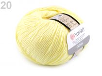 Textillux.sk - produkt Pletacia priadza Gina 50 g YarnArt - 20 (67) žltá najsv.
