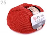 Textillux.sk - produkt Pletacia priadza Gina 50 g YarnArt - 25 (26) červená svetlá