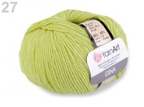 Textillux.sk - produkt Pletacia priadza Gina 50 g YarnArt - 27 (11) zelená sv.