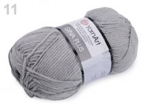Textillux.sk - produkt Pletacia priadza Gina Plus 100 g YarnArt - 11 (46) šedá svetlá