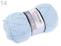 Textillux.sk - produkt Pletacia priadza Gina Plus 100 g YarnArt - 14 (75) modrá svetlá