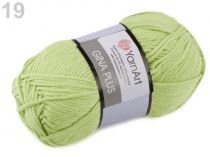 Textillux.sk - produkt Pletacia priadza Gina Plus 100 g YarnArt - 19 (11) zelená lipová