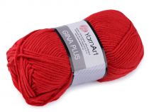 Textillux.sk - produkt Pletacia priadza Gina Plus 100 g YarnArt - 25 (90) červená svetlá