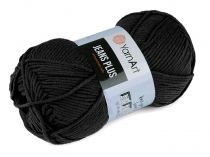 Textillux.sk - produkt Pletacia priadza Gina Plus 100 g YarnArt - 27 (53) čierna