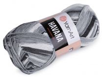 Textillux.sk - produkt Pletacia priadza Havana 200 g - 10 (2101) šedá biela