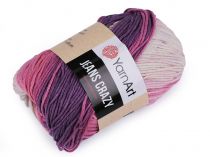 Textillux.sk - produkt Pletacia priadza Jeans Crazy 50 g - 3 (8206) fialová ružová