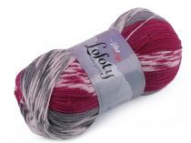 Textillux.sk - produkt Pletacia priadza Lofoty 100 g - 5 (7801) ružovofialová šedá