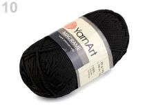Textillux.sk - produkt Pletacia priadza Macrame 90 g YarnArt - 10 (148) čierna