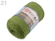 Textillux.sk - produkt Pletacia priadza Macrame Cotton 250 g YarnArt - 21 (787) zelená khaki str.